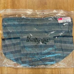 Thirty-One Striped Woven Tote
